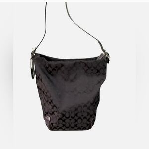 Vintage Coach Black Hobo Bag